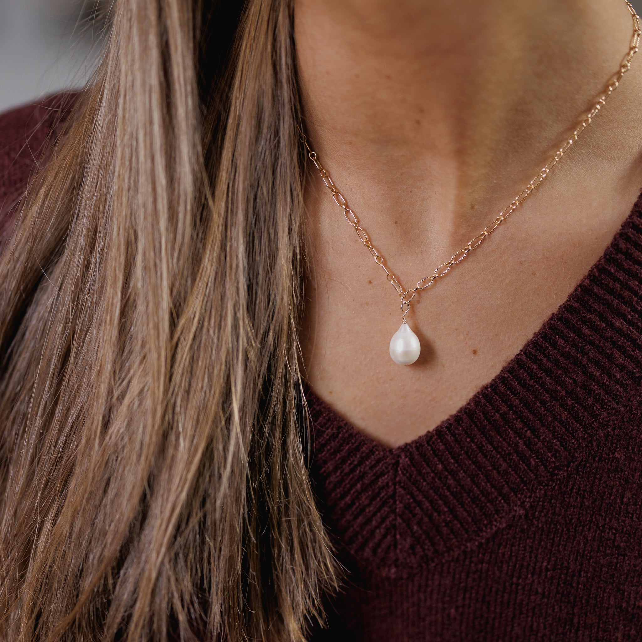 Pears Pearl  Drop Necklace